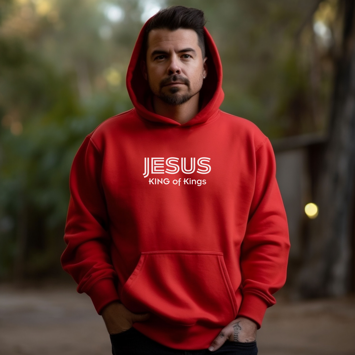 Jesus King of Kings Faith Hoodie Gift for Men or Women