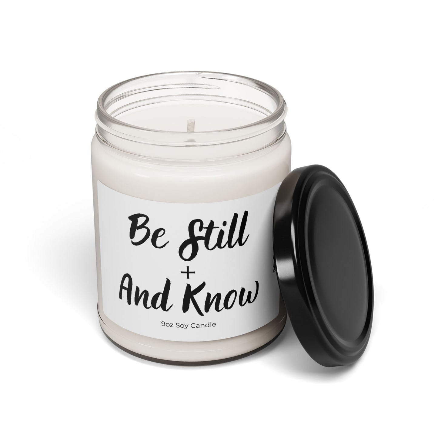Be Still and Know Inspirational Faith Soy Candle, 9oz Scripture Bible Verse Gift