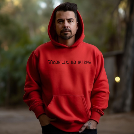 Yeshua is King Hoodie Hebrew Israelite Christian Faith Clothing