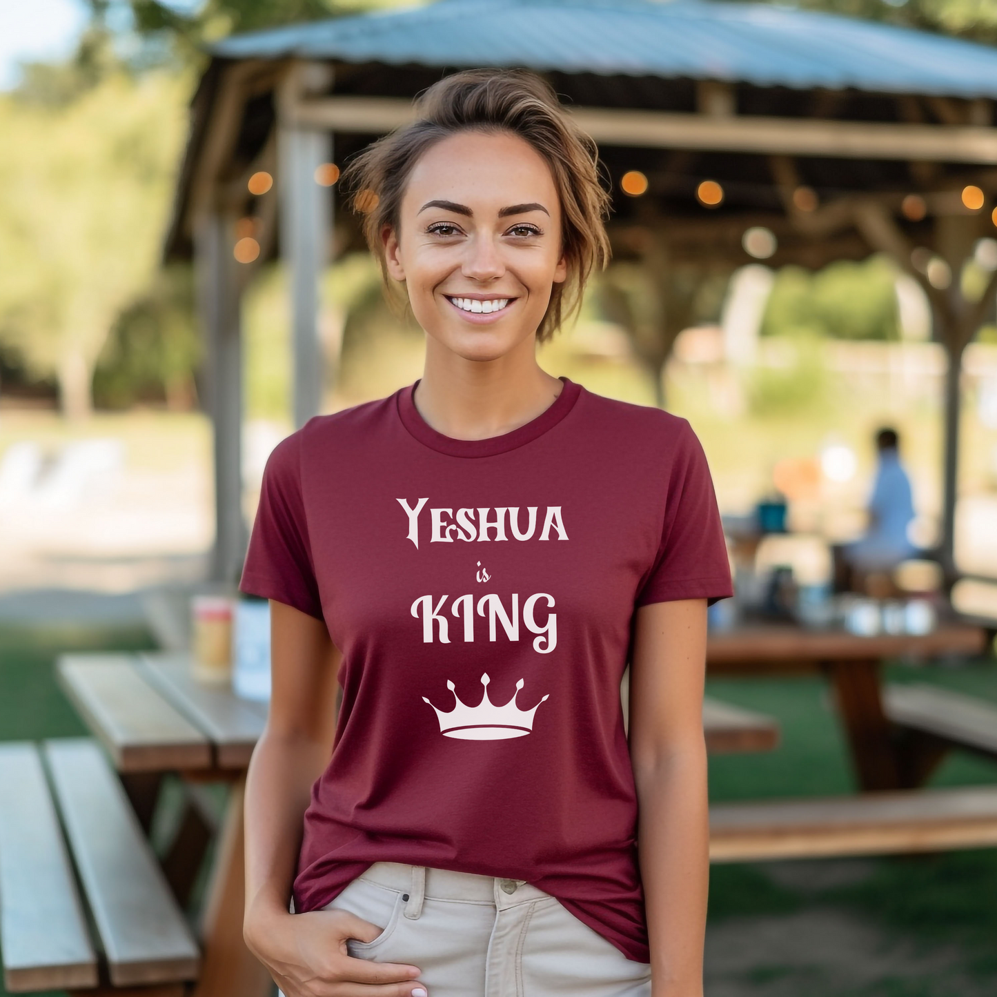 Yeshua is King TShirt Hebrew Christian Apparel