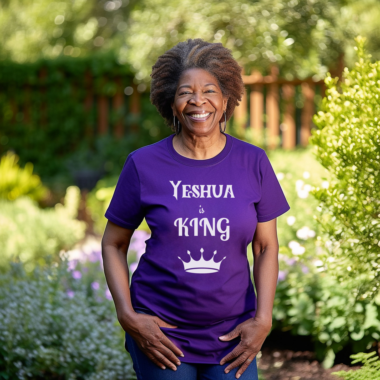 Yeshua is King TShirt Hebrew Christian Apparel