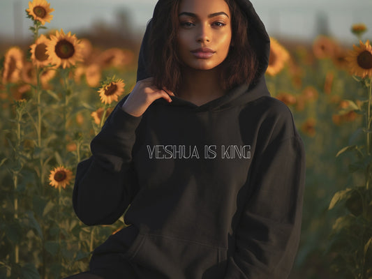 Yeshua is King Hoodie Men and Women Hebrew Israelite Christian Apparel