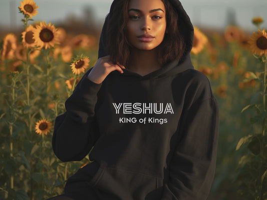 Yeshua King of Kings Hoodie Hebrew Christian Apparel Men and Women